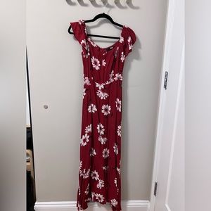 Reformation - floral sleeveless maxi dress